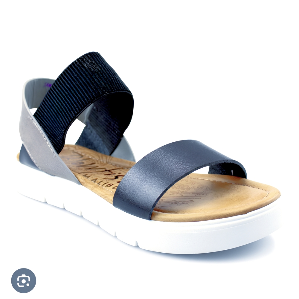 Blowfish Malibu Women's Sandals in Navy and Gray